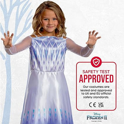 DISGUISE Disney padrão oficial da neve rainha elsa traje crianças, elsa vestir-se para meninas halloween natal fantasia vestido roupa