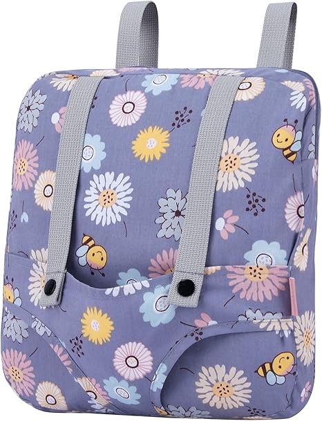 Bebamour Mochila Doll Carrier, 100% algodão, mochila infantil para bonecas, bolsa de armazenamento de acessórios