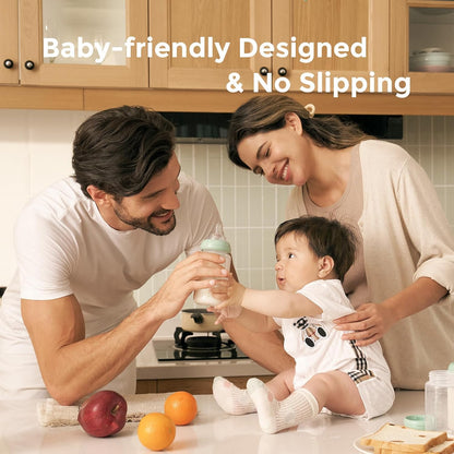 Momcozy Mamadeira Natural, Recipiente para Leite Materno de 300ml com Gargalo Largo, Garrafa para Armazenar Leite Materno na Geladeira e Bolsa Térmica para Leite Materno Momcozy, Garrafas Coletoras de Leite sem BPA,