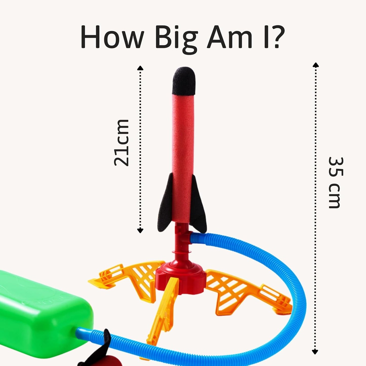 Jaques of London Lançador de Foguetes para Crianças | Inclui Foguetes de Espuma | Brinquedos Infantis para Atividades ao Ar Livre | Desde 1795