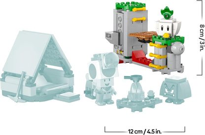 LEGO Super Mario Acampamento do Capitão Toad - Brinquedo interativo com 3 figuras, incluindo um Goomba, além de uma barraca e uma ponte que desaba - Presente para gamers a partir de 6 anos - 72040
