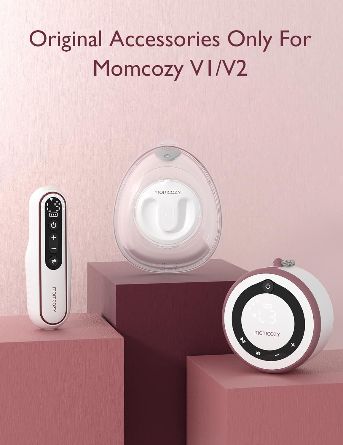 Momcozy Válvulas Duckbill somente para Momcozy V1/V2. Acessórios de substituição para bomba tira leite Momcozy V1/V2 original, pacote com 2