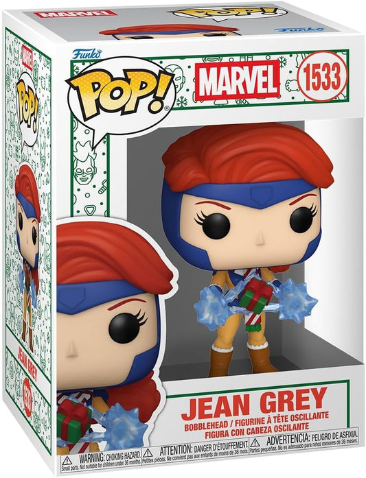Funko Pop! Marvel: HoliDivas - Jean Grey - X-Men - Figura de vinil colecionável - Ideia de presente - Produtos oficiais - Brinquedos para crianças e adultos - Fãs da Marvel - Figura modelo para colecionadores e exposição