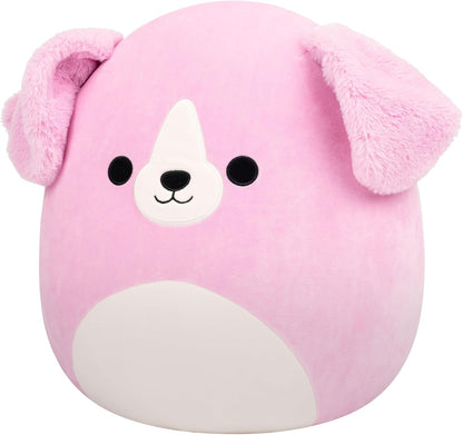 Squishmallows Original de 16 Polegadas Peggy Sue, a Golden Retriever Rosa – Pelúcia Oficial da Jazwares