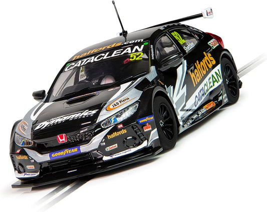 Scalextric C4297 Honda Civic Type R - BTCC 2021 - Gordon Shedden, Preto/Laranja
