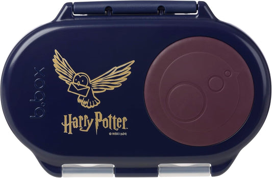 b.box Lancheira Harry Potter | Mini lancheira Bento com 2 compartimentos à prova de vazamentos | Ideal para lanches e refeições infantis | Comporta uma fruta inteira | Livre de BPA