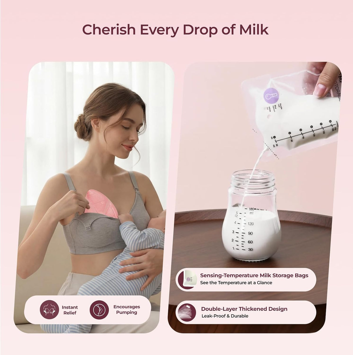 Momcozy Kit de itens essenciais pós-parto (73 peças) – ideal para o início da amamentação, um item indispensável na mala da maternidade; inclui absorventes para seios, compressas térmicas (quentes e frias), creme para mamilos, coletores de colostro e