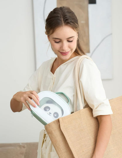 Momcozy Kit Elite para Bebês, conjunto de presente superior para higiene, saúde e limpeza, inclui lixa de unha elétrica e aspirador nasal, faixa térmica para barriga, termômetro, escova de banho, mordedor e chupeta medicinal.