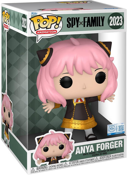 Funko Pop! Jumbo: Spy X Family - Anya Forger - Spy X Family - Figura de vinil colecionável - Ideia para presente - Produtos oficiais - Brinquedos para crianças e adultos - Fãs de cinema - Figura modelo para colecionadores
