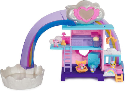 HATCHIMALS Alive, brinquedo Hatchi-Nursery Playset com 4 minifiguras em ovos auto-incubados, 13 acessórios, brinquedos infantis para meninas e meninos a partir de 3 anos