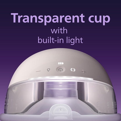 Philips Bomba tira-leite elétrica vestível Avent Natural Care (uso com as mãos livres) – imita o ritmo de sucção do bebê; protetor mamário SkinSense para máximo conforto – SCF494/11