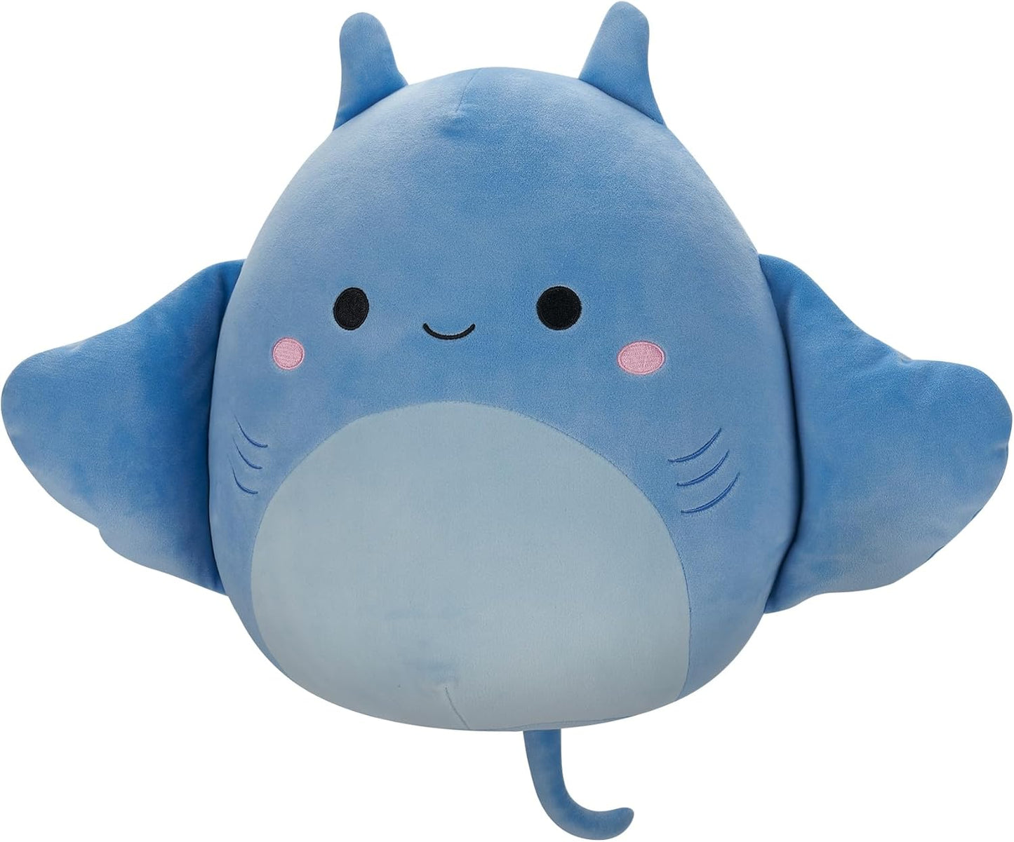 Squishmallows SQCR05429 Mantarraya azul de 12 pulgadas de lujo, multicolor