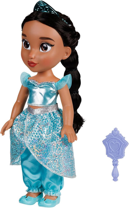Disney Boneca Princess My Friend Jasmine 35 cm – Disney 100 Anos de Magia, Traje Platinum