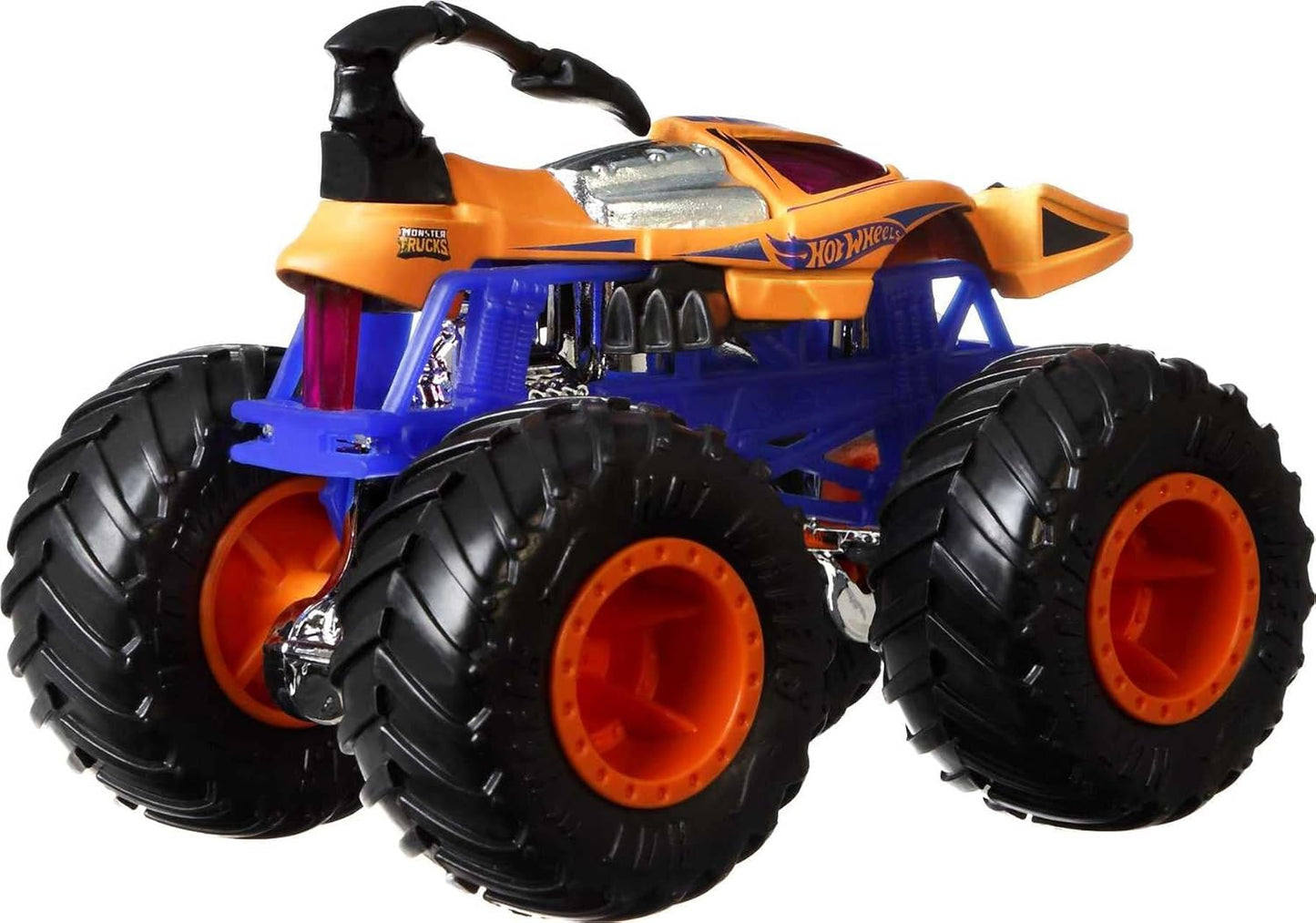 Hot Wheels Monster Trucks, escala 1:64, pacote com 4 unidades e rodas gigantes. Ótima ideia de presente para crianças de 3 a 6 anos. GBP 23