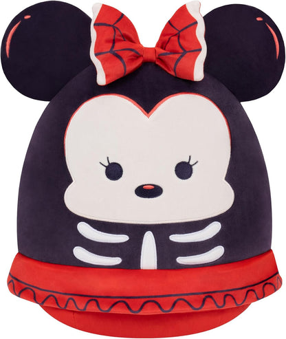 Squishmallows Original Minnie Mouse Esqueleto da Disney de 20 cm – Pelúcia Oficial de Halloween da Jazwares (Pequena)