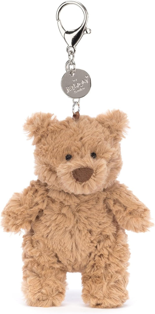 Jellycat Pingente para bolsa Bartholomew Bear - C: 5 cm x C: 6 cm x A: 12 cm