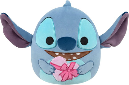 Squishmallows Pelúcia Original de 20 cm do Stitch da Disney com Corações