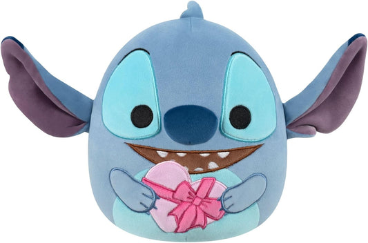 Squishmallows Pelúcia Original de 20 cm do Stitch da Disney com Corações