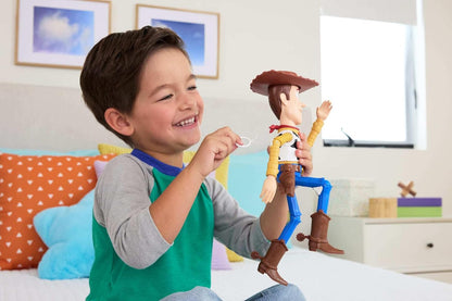 Mattel Disney e Pixar Toy Story 5 Woody em Ação | Boneco de Ação de 30 cm com mais de 50 Frases e Sons do Filme, Fiel ao Filme, JKL95