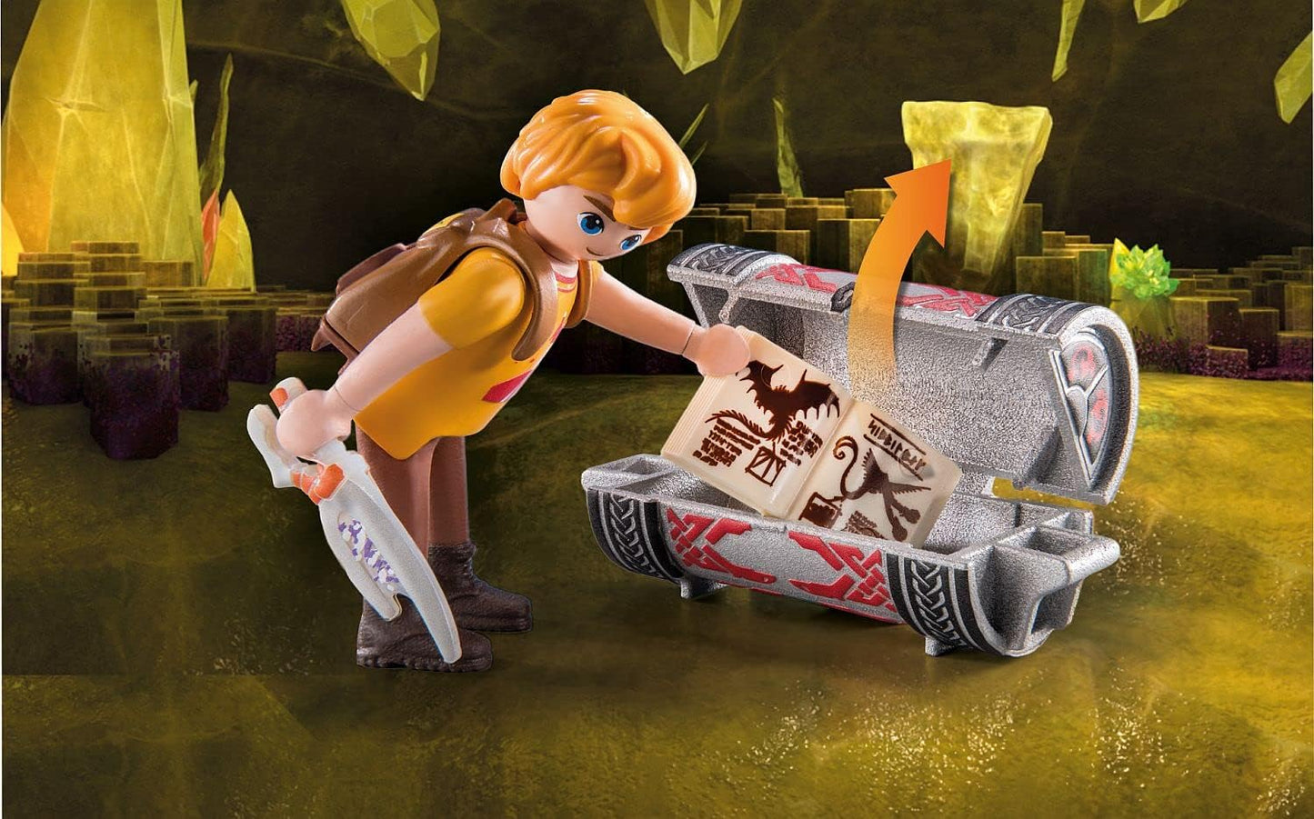 PLAYMOBIL DreamWorks Dragons 71081 Dragões: Os Nove Reinos - Trovão e Tom, Figura de Dragão com Função de Tiro e Efeitos de Luz, Brinquedo para Crianças a partir de 4 Anos