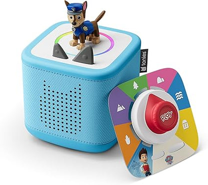 Conjunto de brinquedos Toniebox 2 azul-celeste TONIES com Patrulha Canina Chase Tonie, jogo Tonieplay e controle Tonieplay