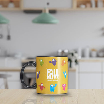 UAU! COISAS Fall Guys - Caneca Frenzy Heat Reveal | Heat revela os personagens favoritos dos Beans e as cores dos times | Produtos oficiais, itens colecionáveis, brinquedos e presentes | Para fãs de jogos