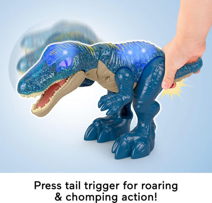 Fisher-Price Imaginext Jurassic World Dinosaur Toy Growl & Glow Baryonyx with Lights Sounds & Chomping Action for Kids Ages 3+ Years, JCT48