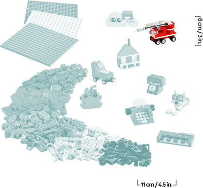 LEGO Classic Caixa Criativa de Construção e Brincadeira - Conjunto de Peças Coloridas - Construa uma Casa, um Caminhão de Bombeiros, um Teclado de Piano, Nuvens e um Arco-Íris - Kit de Artes e Ofícios para Meninos e Meninas a partir de 5 Anos - 11044