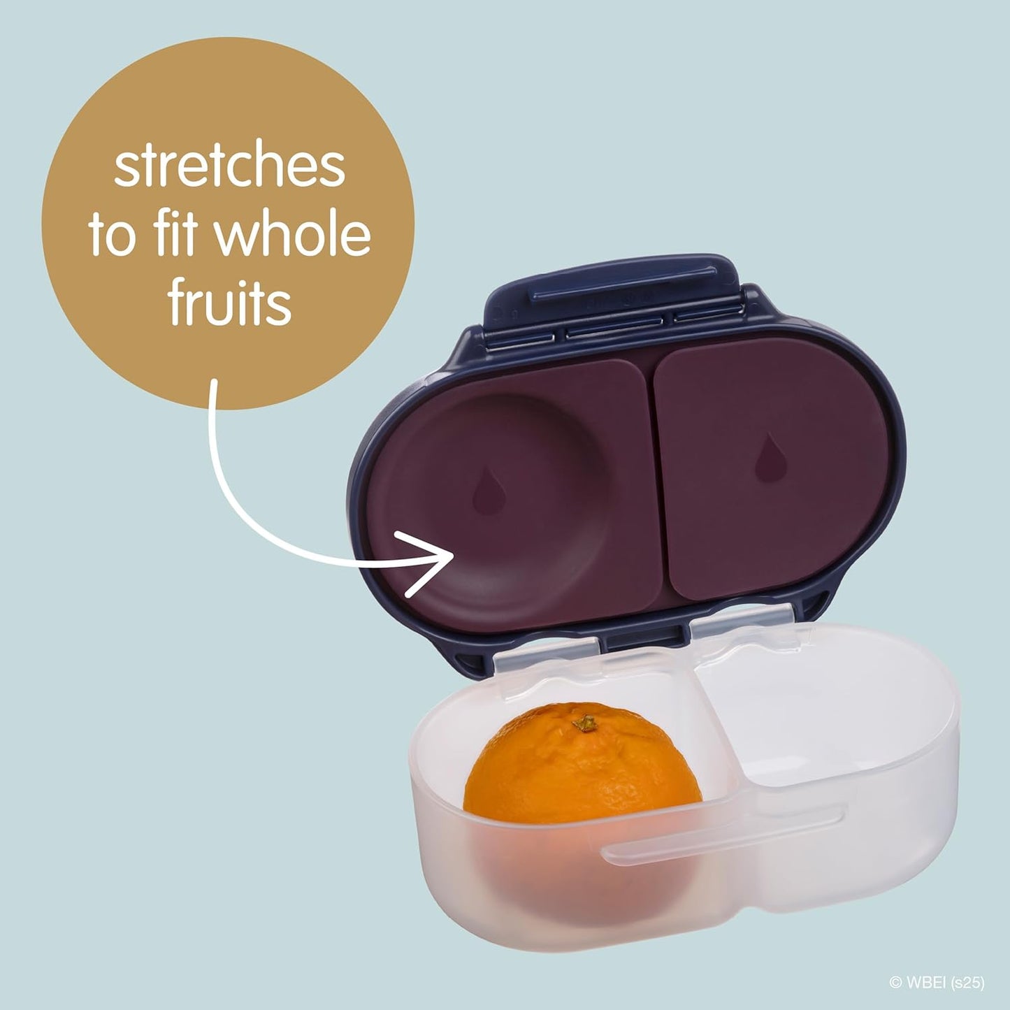 b.box Lancheira Harry Potter | Mini lancheira Bento com 2 compartimentos à prova de vazamentos | Ideal para lanches e refeições infantis | Comporta uma fruta inteira | Livre de BPA