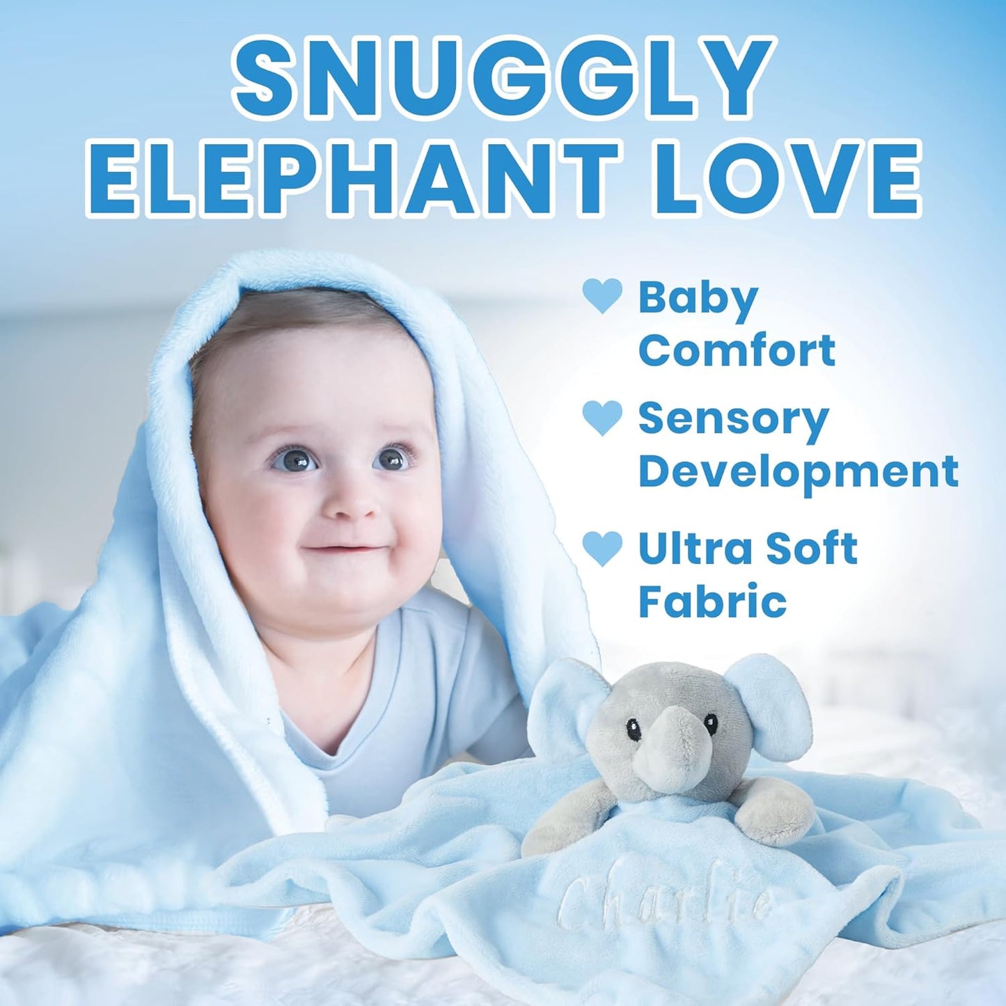 Baby Box Shop - Presentes personalizados para meninos, presente ideal para batizado: cobertor de lã, Baby Box Shop - 5 itens essenciais para recém-nascidos, ideais como presentes para chá de bebê e batizado, panos de musselina e presentes