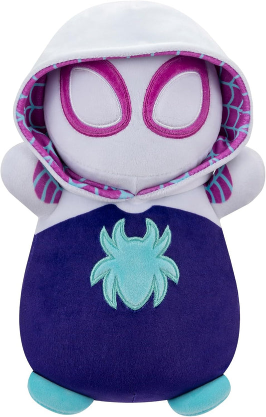 Squishmallows Original MARVEL Homem-Aranha e Seus Incríveis Amigos Aranha Fantasma HugMees de 25 cm - Pelúcia Ultramacia de Tamanho Médio Oficial da Jazwares