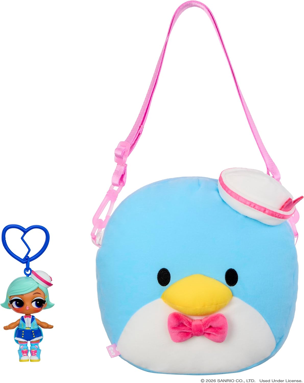 L.O.L. Surprise Loves Hello Kitty – Pelúcia Grande Reversível com Boneca | Boneca-Chaveiro Inclusa, 7 Surpresas, Hello Kitty, Kuromi ou Tuxedosam, Para Maiores de 4 Anos