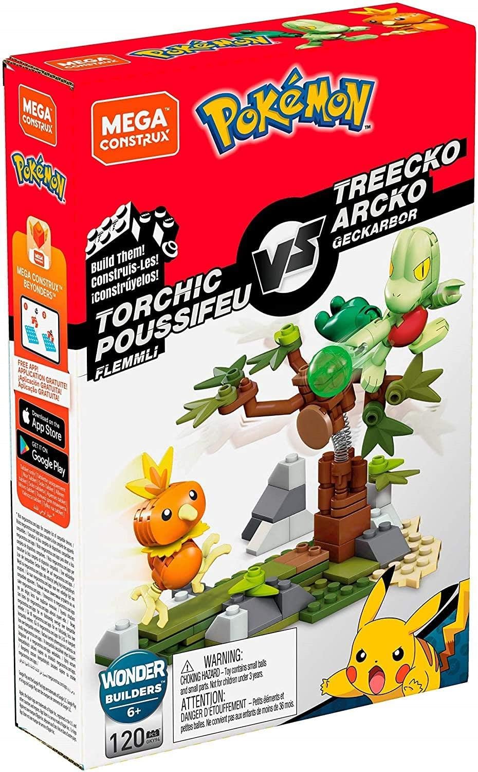 Mega Construx Pokémon Torchic vs. Treecko