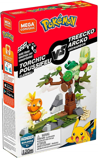 Mega Construx Pokémon Torchic vs. Treecko