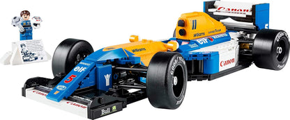 LEGO Icons Williams Racing FW14B e Nigel Mansell - Conjunto de modelo de carro de F1 para adultos, com minifigura colecionável do piloto, troféu e suporte de exibição - Ideia de presente para fãs de automobilismo homens, mulheres e adolescentes 10353