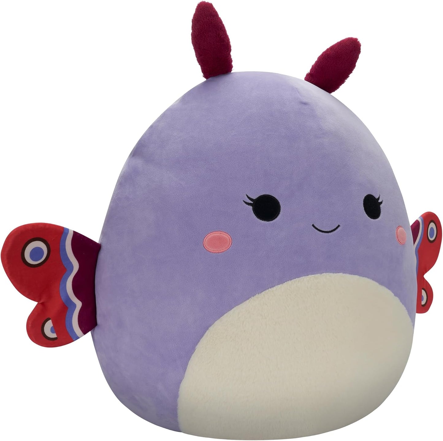 Squishmallows SQCR05497 Sandrine de 20 polegadas The Lavender Moth, multicolor