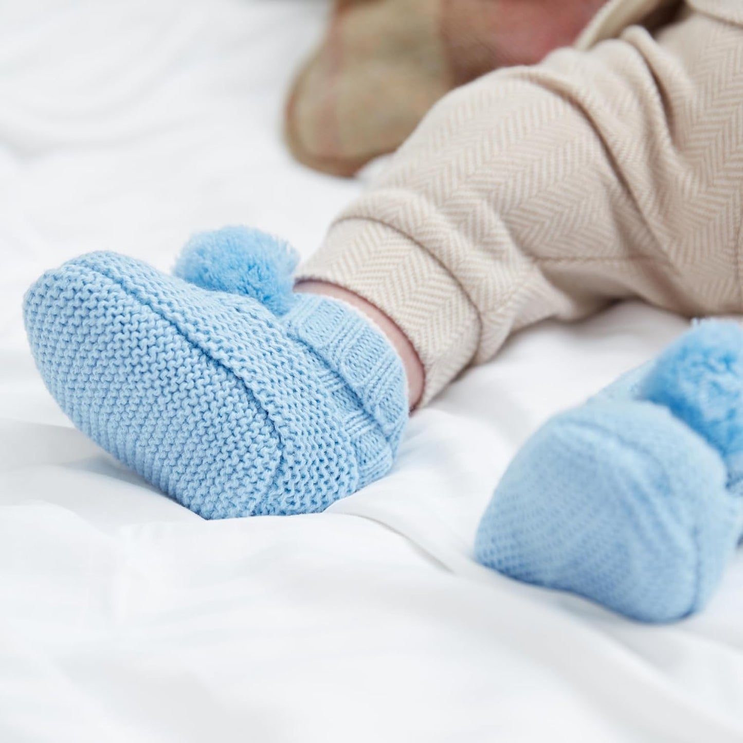 Conjunto de presentes personalizados para bebês meninos - Conjunto de roupas de inverno em tricô para bebês, presentes para recém-nascidos, itens essenciais para bebês para presentes de revelação de recém-nascidos