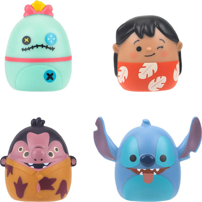 Squish-a-longs Conjunto de Brinquedo Casa da Lilo Disney Stitch inclui mini-Squish do Stitch, Jumba, Scrump e Lilo, além de acessórios