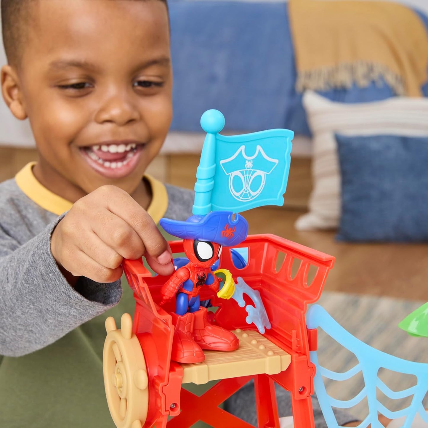 Homem-Aranha e seus Incríveis Amigos Marvel Toys Water-Webs Ilha do Homem-Aranha