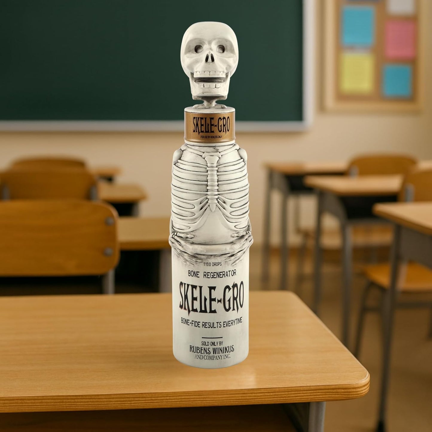 Garrafa de água WOW! STUFF Skele-Gro | Colecionáveis, brinquedos e presentes oficiais de Harry Potter do Mundo Mágico, 6,5 x 6,5 x 24,7 cm