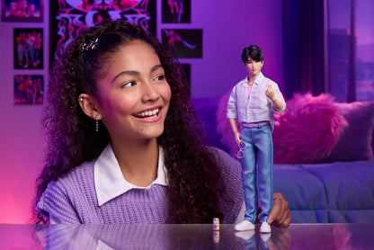Mattel Boneco Fashion KPop Demon Hunters Saja Boys Jinu | Vestindo o visual de performance "Soda Pop", com 2 acessórios, inspirado no filme, JRN38