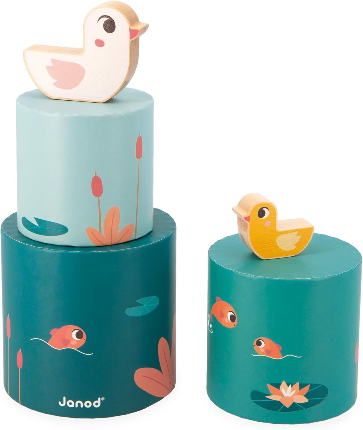 Janod - Caixa de jogos para bebês de 1 ano - Brinquedos e quebra-cabeç