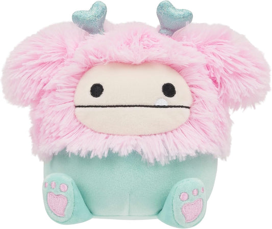 Squishmallows Pelúcia Original Bessem, o Pé Grande, de 19 cm com faixa de cabeça em forma de coração - Dia dos Namorados