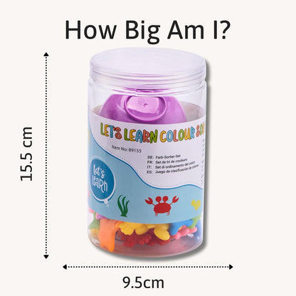 Jaques of London Brinquedos de classificação por cores para crianças pequenas | Brinquedos educativos para crianças de 3, 4 e 5 anos | Brinquedos de contagem subaquáticos | Brinquedos Montessori | Desde 1795