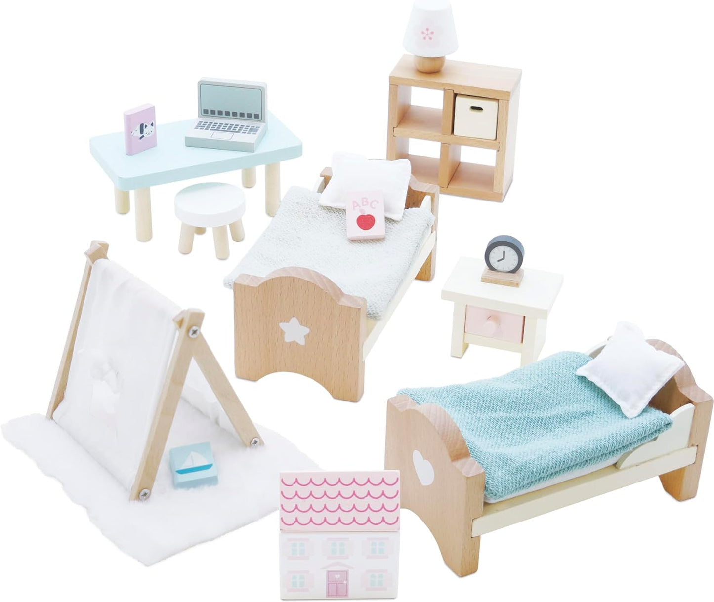 Le Toy Van - Casa de bonecas de madeira Daisylane Conjunto de jogos infantis para casas de bonecas | Conjuntos de móveis para casas de bonecas - adequados para maiores de 3 anos