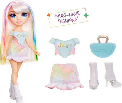 Boneca Rainbow High My Fashion Style - Amaya - Boneca fashion de 28 cm com cores do arco-íris, roupa estilosa e bolsa elegante. Brincadeira, articulada, colecionável. Para crianças de 4 a 12 anos ou mais.