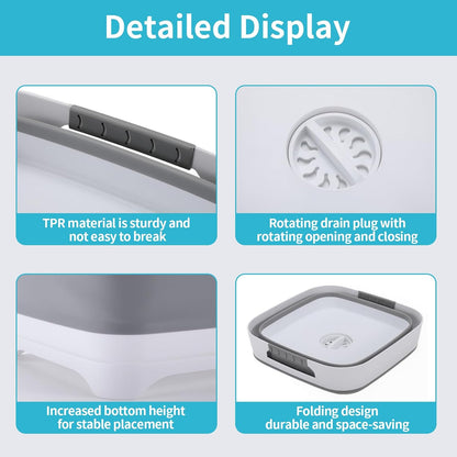 PandaEar Bacia dobrável para lavar mamadeiras e outros itens essenciais do bebê, como mamadeiras, bomba de amamentação, além de ser ideal para cozinha, camping e viagens.