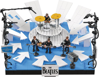 MEGA Conjunto de Montar The Beatles com 681 Peças, 4 Bonecos Articulados e Palco do Ed Sullivan, com Luzes LED, para Colecionadores Adultos, HVH42