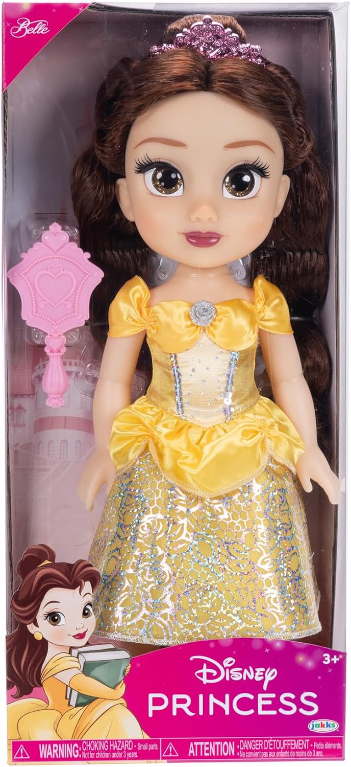 Disney Boneca Princess My Friend Belle 35 cm Celebrate Disney 100 Years of Wonder: Beautiful New Outfit Features a Platinum Holofoil