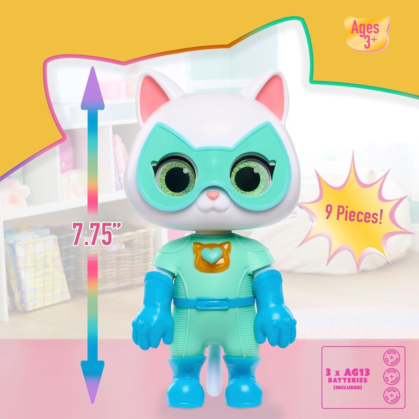 Just Play SuperKitties Figuras Transformáveis - Bitsy